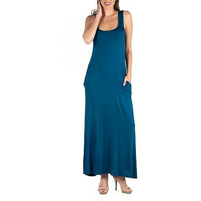 Womens Full-Length Sleeveless Maxi Dress Fashion Deal