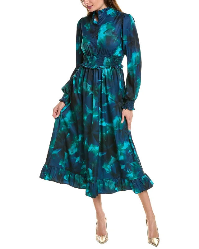 IPPONELLI Printed Midi Dress Chic Allure