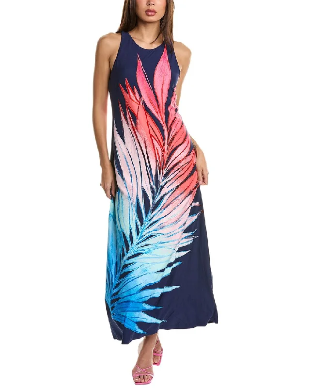 Tommy Bahama Jasmina Perfectly Palm Maxi Dress Mid - Season Sale