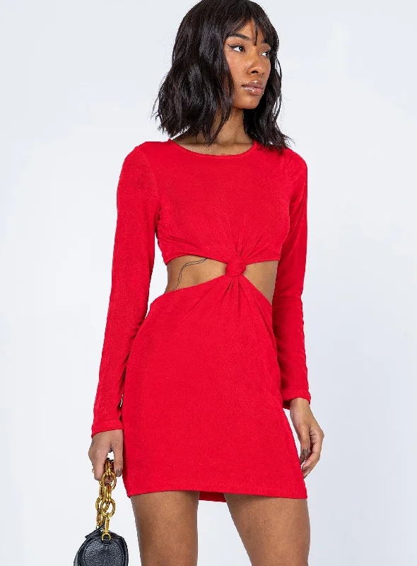 Hope Mini Dress Red Style Upgrade