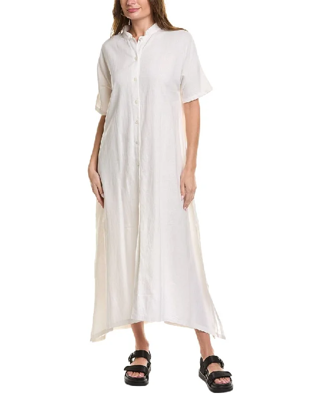 SOLE Tunic Linen-Blend Maxi Dress Buy More, Save More