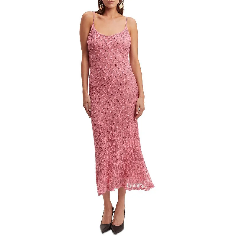 Womens Lace Fitted Maxi Dress Wardrobe Essentials