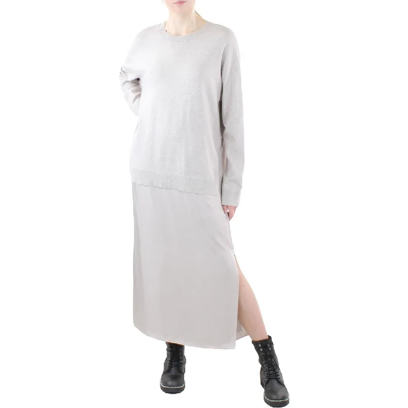 Womens Layered Long Midi Dress Lighten Up With Nordic Styles