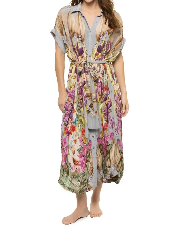 Trendy Threads Valerie Kaftan Maxi Dress In Fresh Flowers Summer Essentials