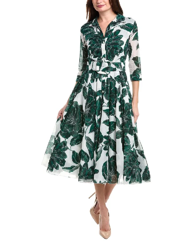 Samantha Sung Aster Midi Dress Effortless Sophistication