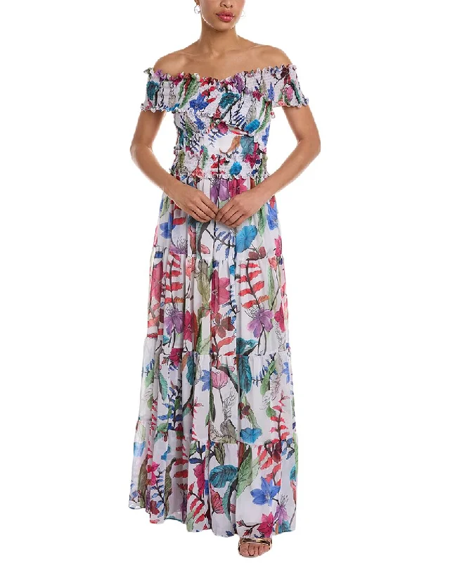 PatBO Zamia Off-The-Shoulder Maxi Dress Save On Classic Elegant Styles