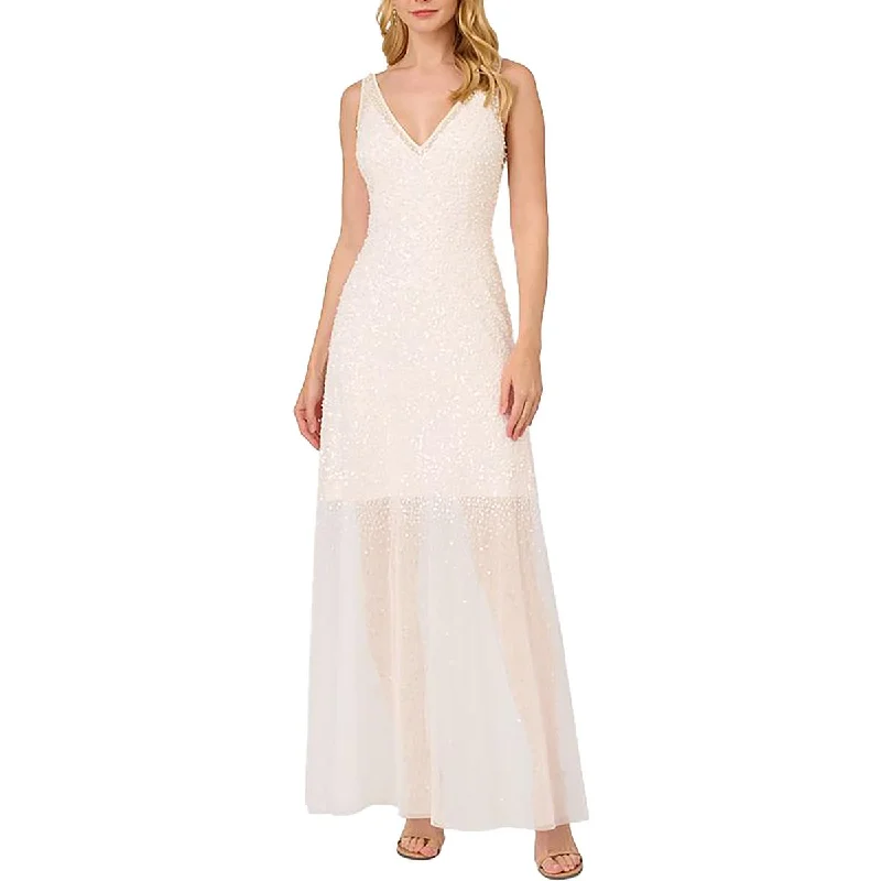 Womens Embellished V Neck Maxi Dress Ethnic Cultural Event Wear