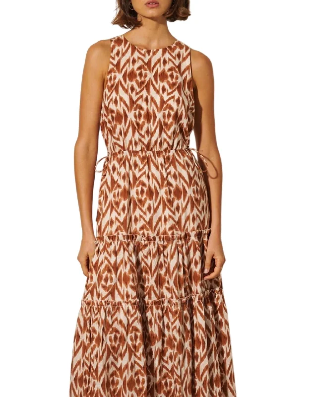 Marisa Cut Out Maxi Dress In Chocolate Aztec Spring Fling Sale