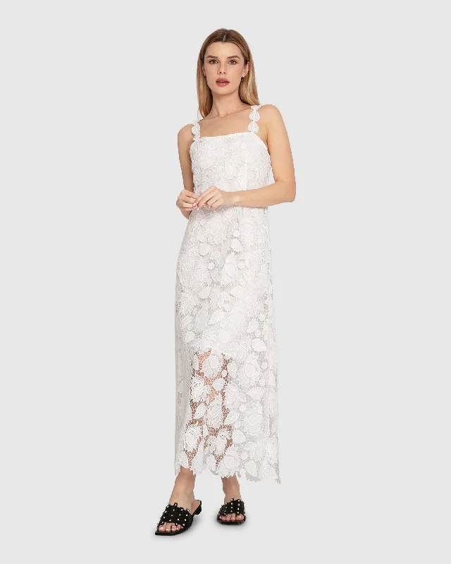 Songbird Lace Maxi Dress Grab Romantic Date - Night Styles Now