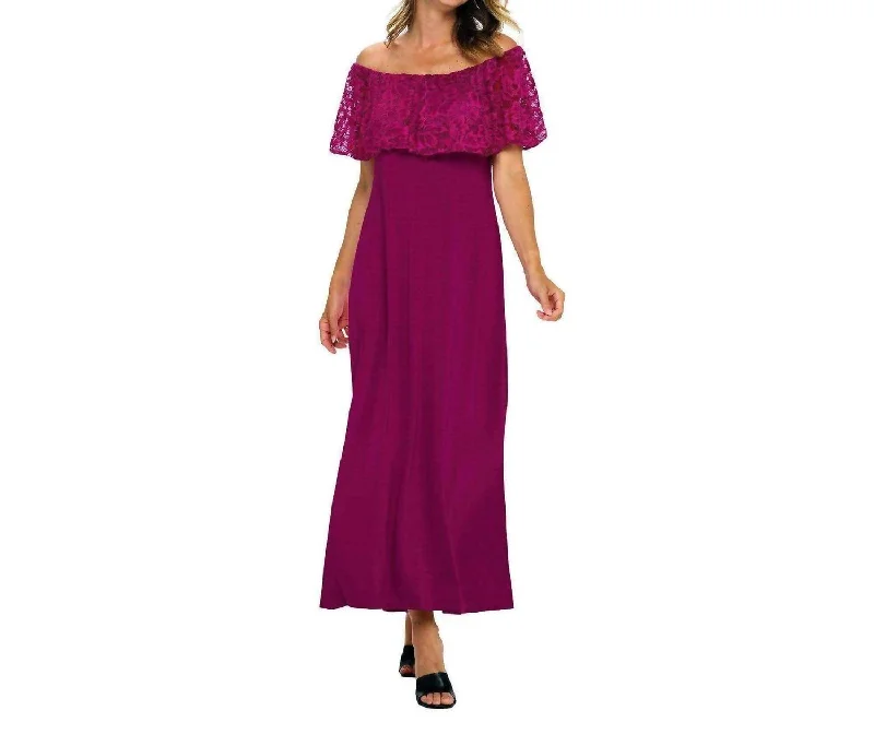 Lace Maxi Dress In Frezia Flash Sale