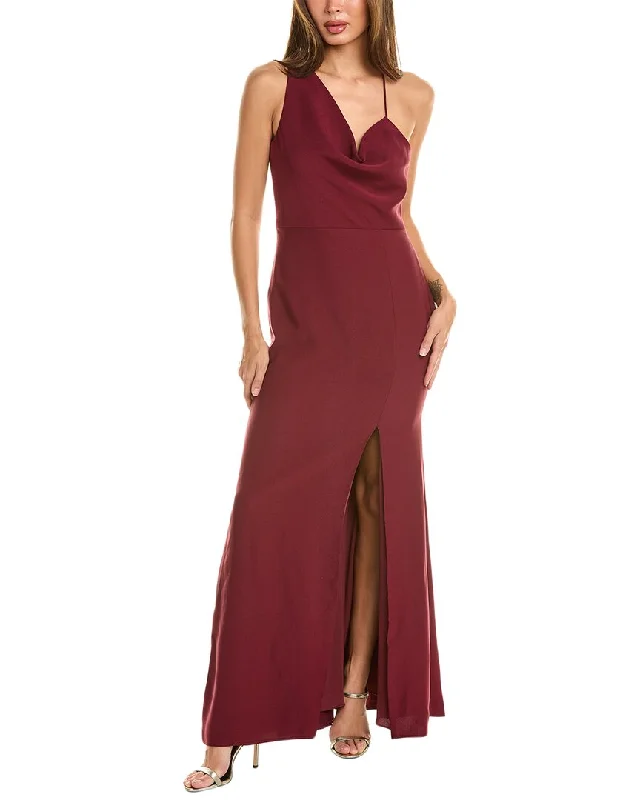 After Six One-Shoulder Maxi Dress Winter Warm - Up Sale