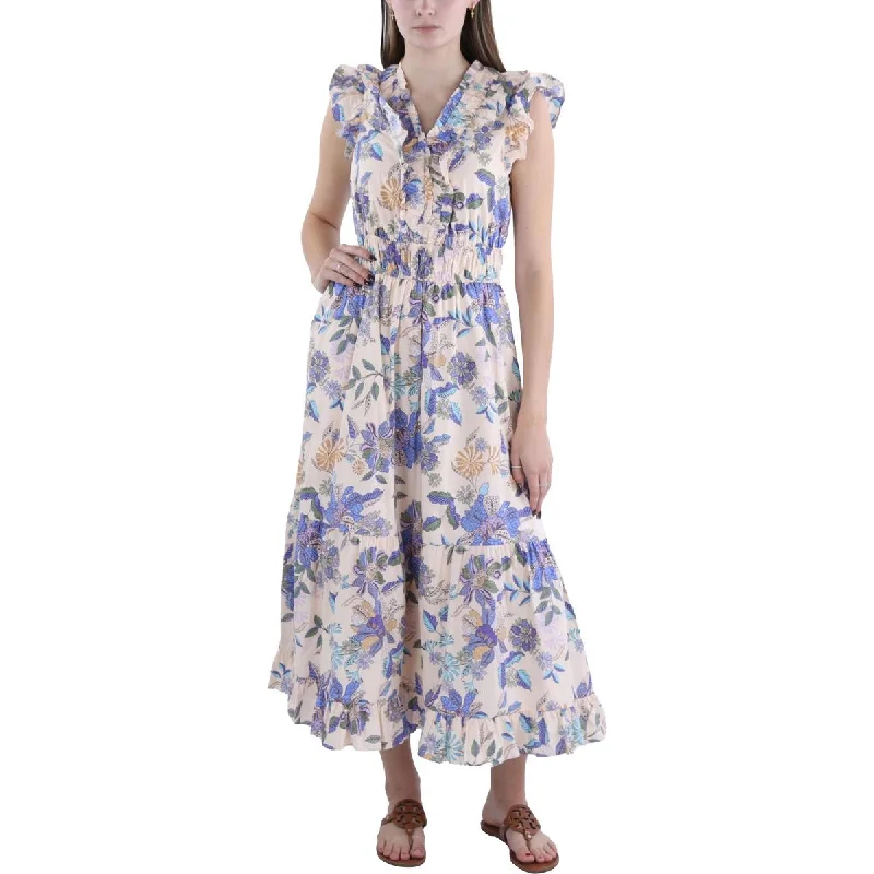 Womens Cotton Long Maxi Dress Winter Warm - Up Sale