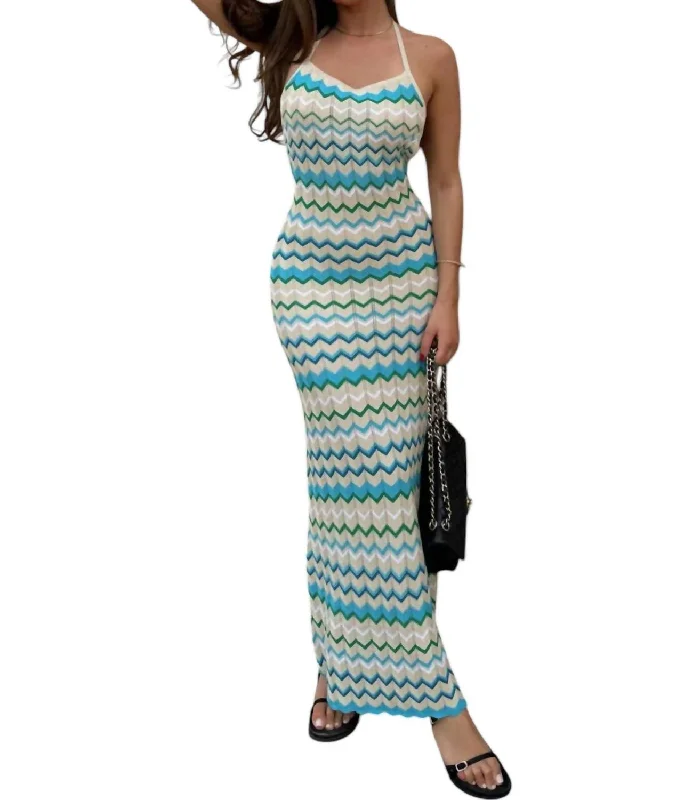 Albie Maxi Dress In Multi Color Seasonal Sale