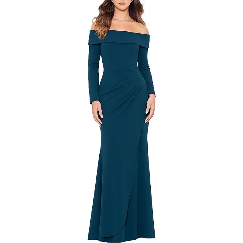 Get The Latest Trends Womens Off The Shoulder Scuba Maxi Dress Fashion-Forward Style Get The Latest Trends Womens Off The Shoulder Scuba Maxi Dress Fashion-Forward Style