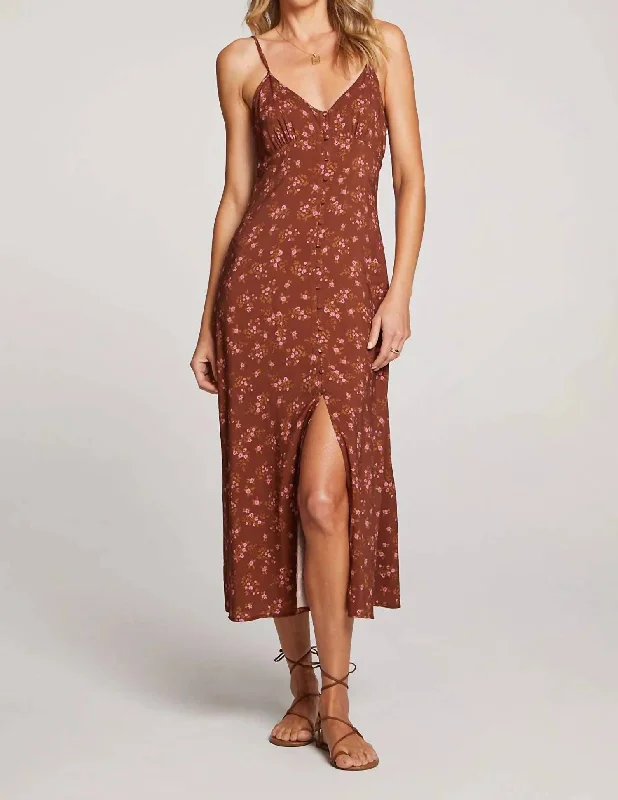 Tori Midi Dress In Pecan Discounts On Casual Weekend Styles