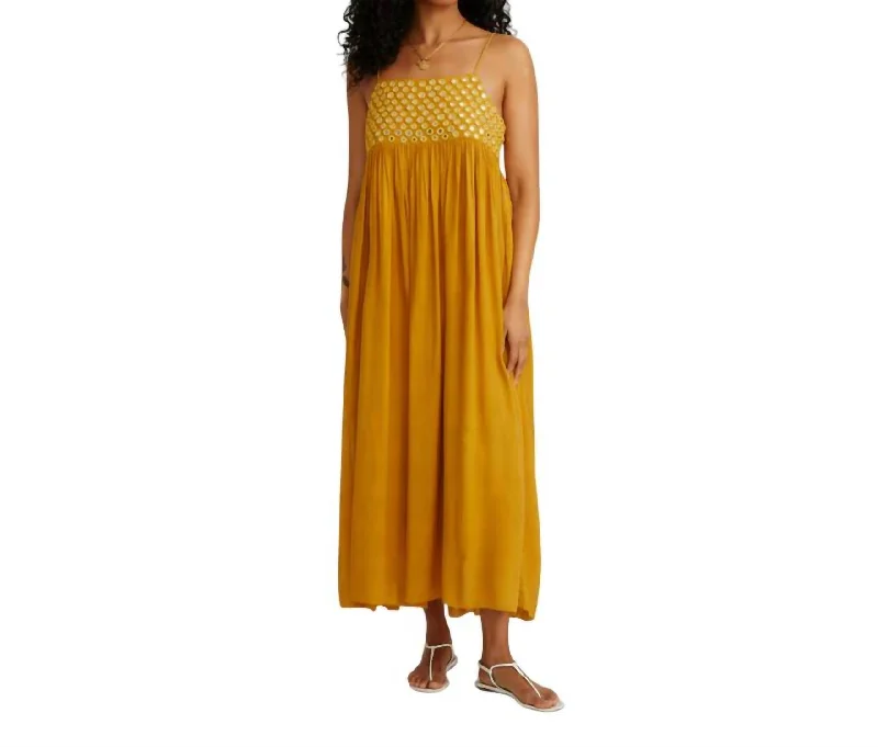 Sahara Maxi Dress In Ochre Holiday Sale