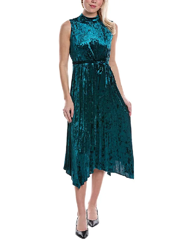 Tahari ASL Velvet Midi Dress Clearance Event