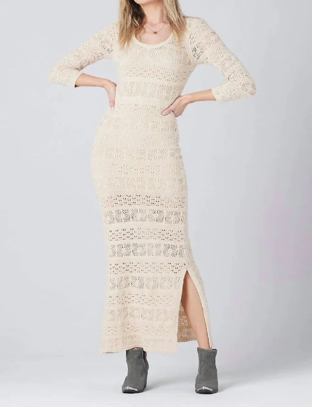 Ronni Midi Dress In Bone Clearance Event