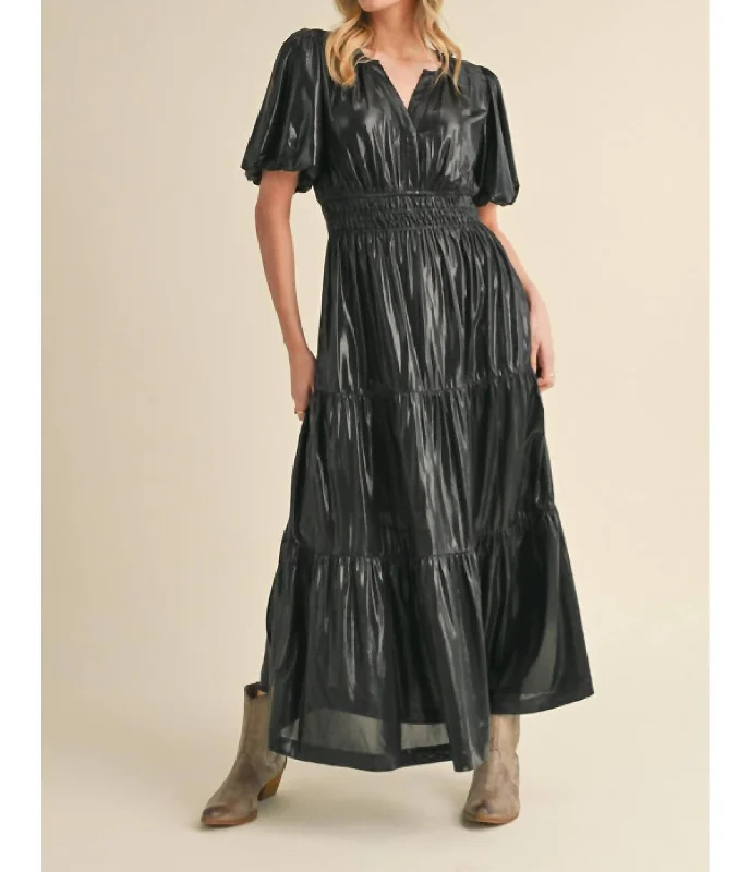 Mistletoe Maxi Dress In Black Exclusive Discount