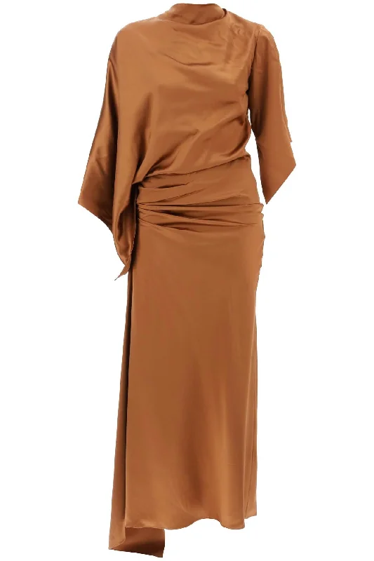 Christopher Esber Women's Cusco Silk Draped Midi Dress Anniversary Sale