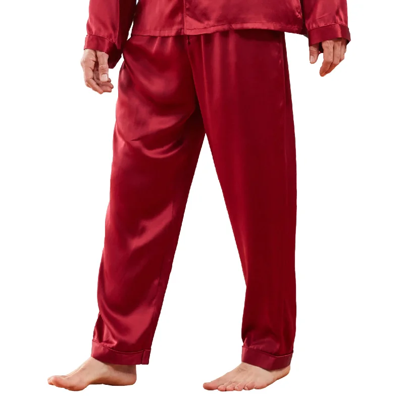 J. Peterman Men's Satin Silk Pajama Pants Hollywood Glam Award - Show Style