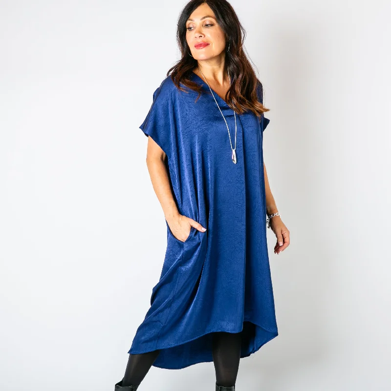 Satin Kaftan Dress Dreamy Draping