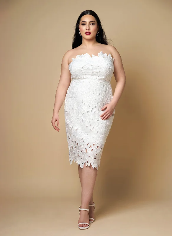 Wisteria Lace Midi Bodycon Dress Wardrobe Update