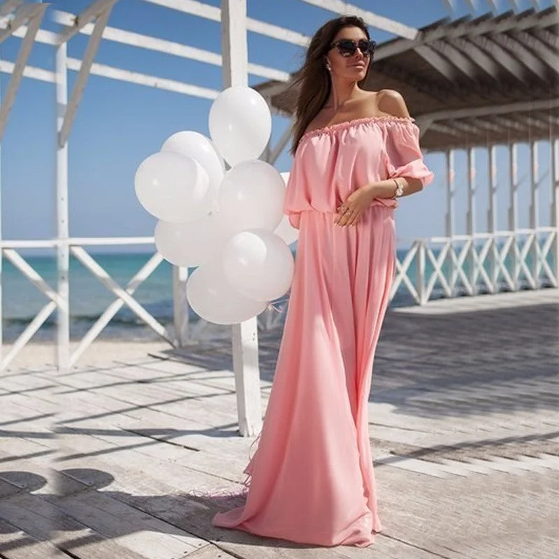 Charming Prom Gown Off Shoulder Chiffon Long Dress    cg20698 Early Access To Art Deco Styles Sale