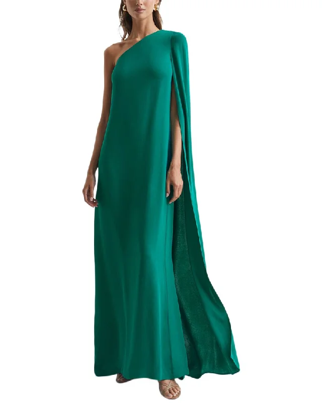 Reiss Nina Cape One Shoulder Maxi Dress Beat The Heat In Tropical Styles