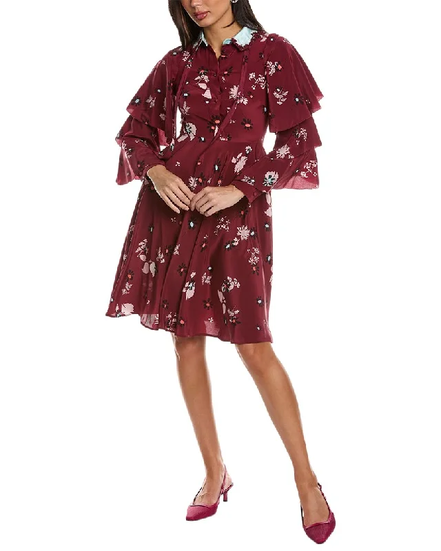 Valentino Floral Silk Mini Dress Fashion-Forward Style