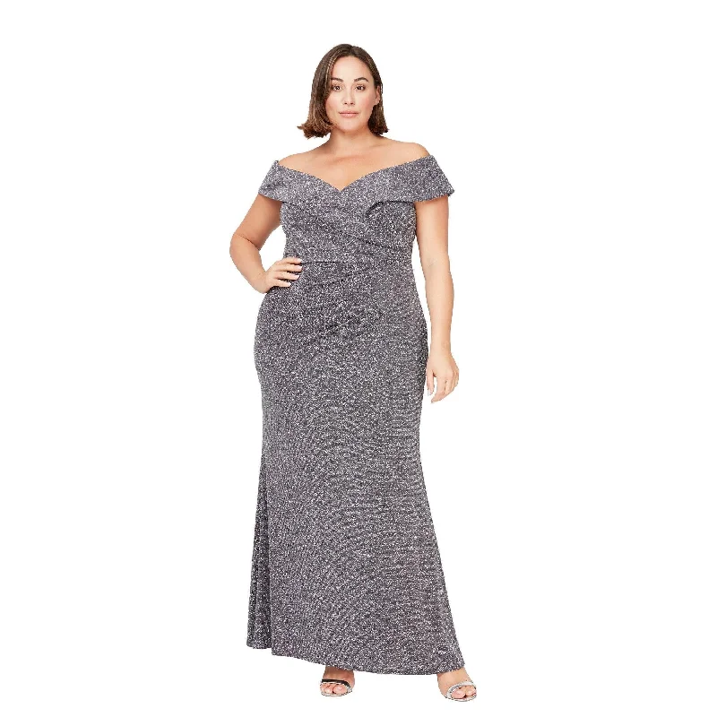 Alex Evenings AE8427519 Long Plus Size Formal Dress Tropical Island - Inspired Attire