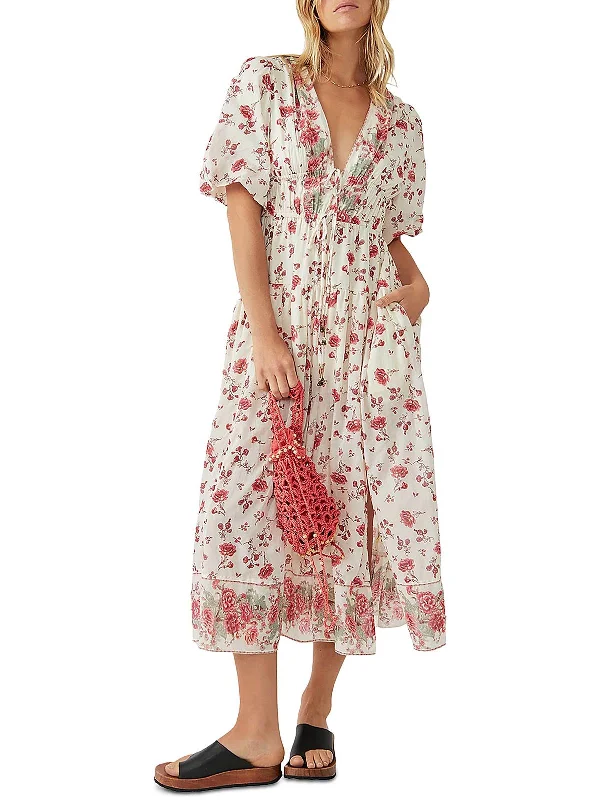 Lysette Womens Floral Long Maxi Dress Rustic Countryside Charm Look