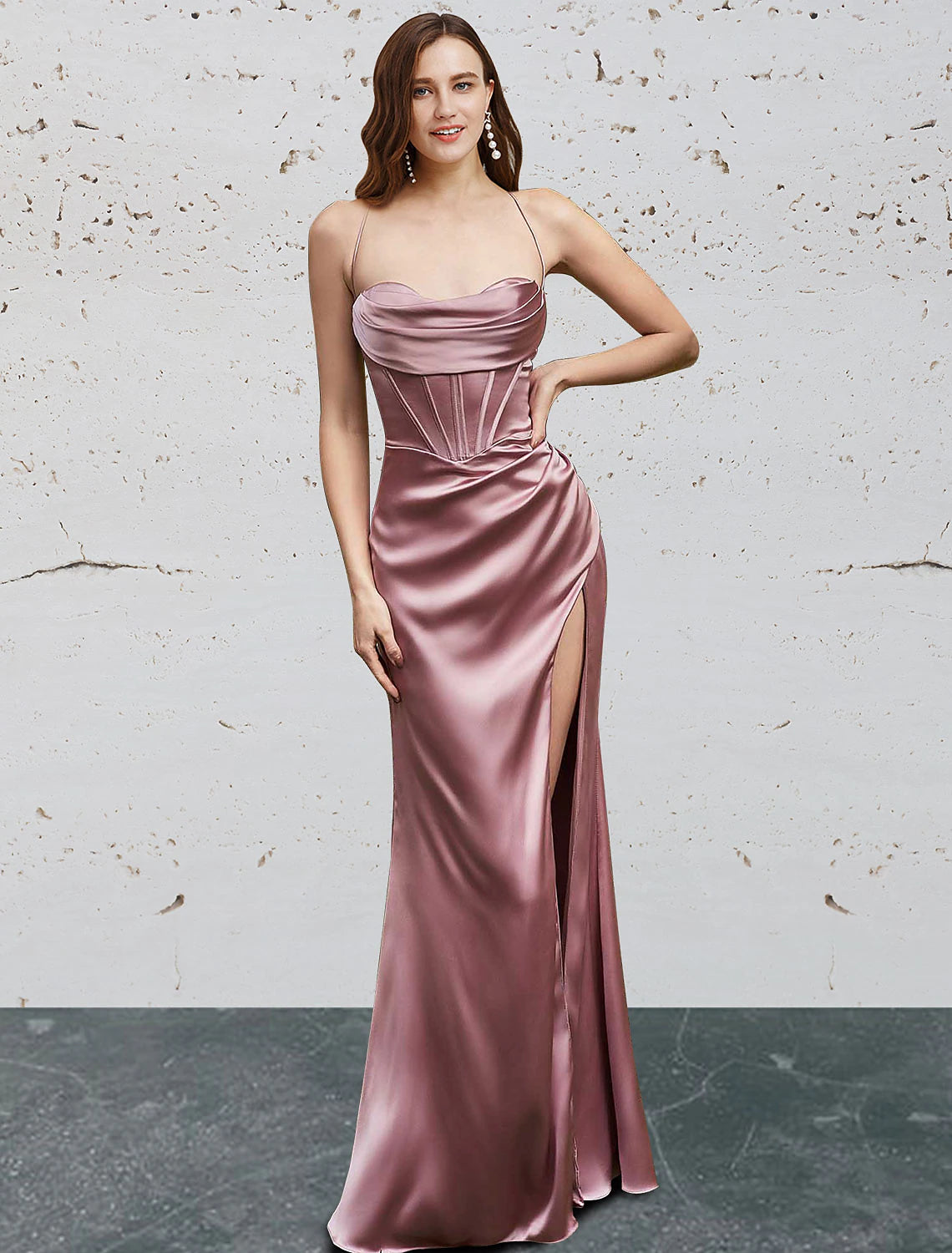 Mermaid / Trumpet Prom Dresses Vintage Dress Prom Floor Length Sleeveless Sweetheart Bridesmaid Dress Charmeuse Backless with Slit Pure Color Now On Sale For Chic Urban Styles