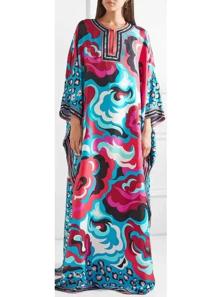 Printed Silk-Satin Twill Kaftan Best-Sellers