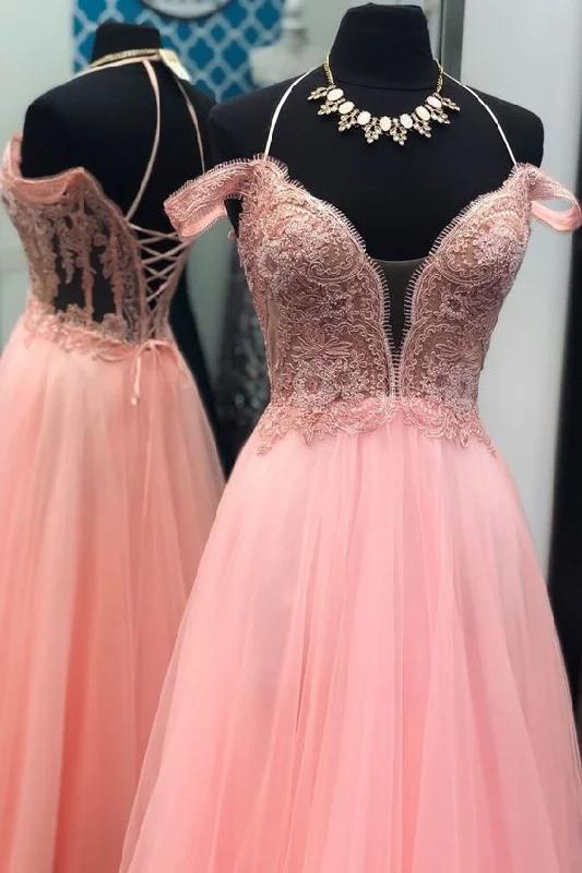 Cheap Pink Tulle Lace Prom Dresses Custom Made Formal Evening Gowns   cg12238 Ethnic Cultural Event Wear