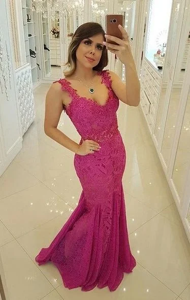 Mermaid Lace Prom Dress, Evening Dress, Pageant Dance Dresses, Graduation School Party Gown    cg12145 Rustic Countryside Charm Look