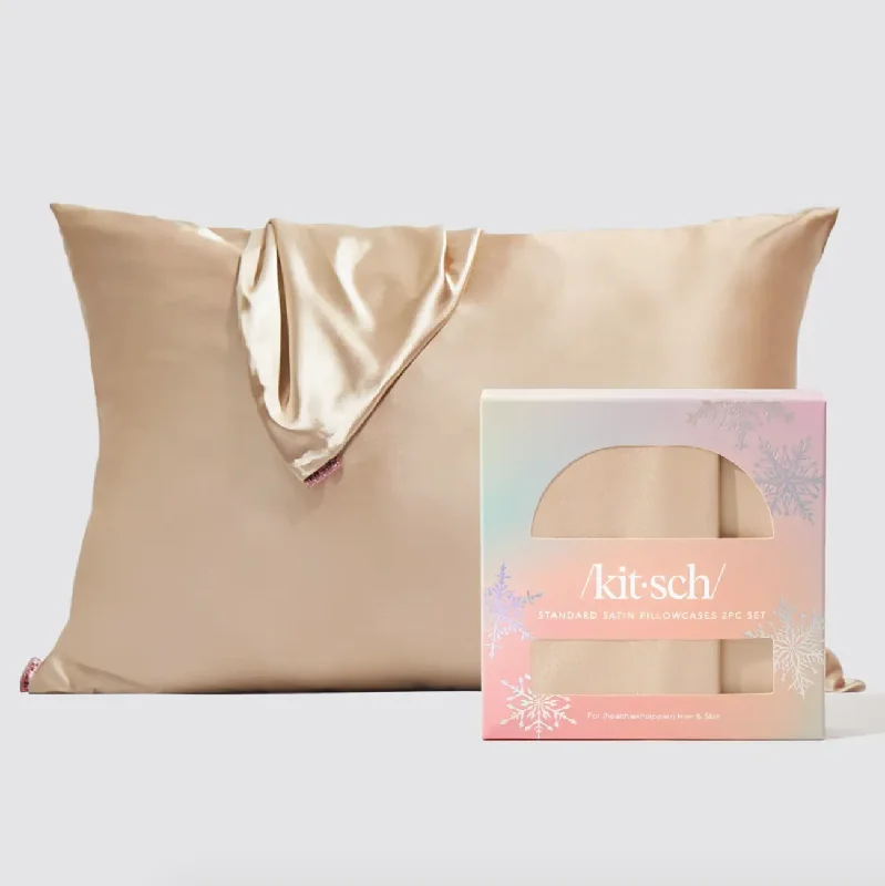 Holiday Satin Pillowcase-Champagne Mid - Week Surprise