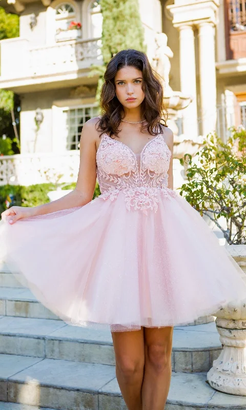 Short Ball-Gown-Style Homecoming Dress 5112J Limited - Stock