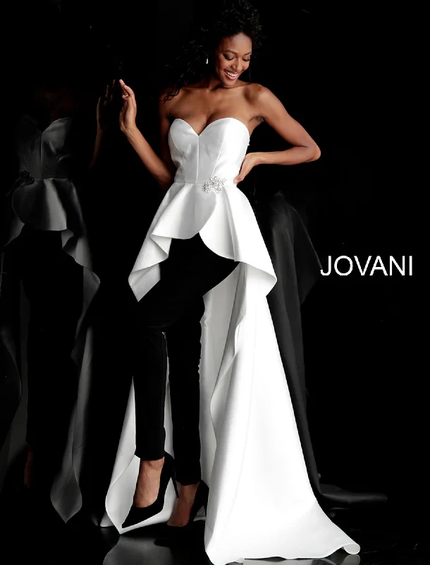 Jovani 66852 Two Piece with Overskirt Prom Pantsuit Nordic Minimalist Home Look