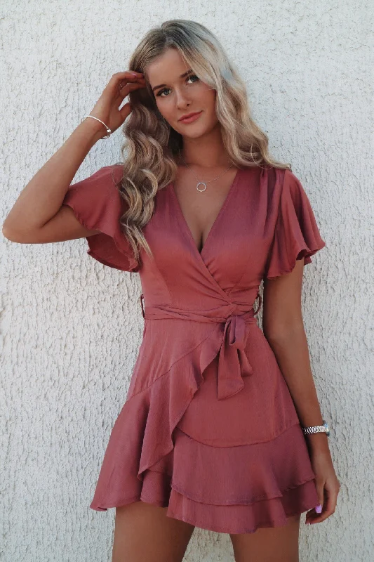 Satin Butterfly Dress - Rose Pink Pastel Styles