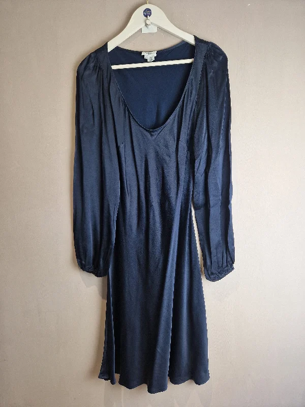 Ghost midnight blue satin dress, new  - XS ( 8) Holiday Sale