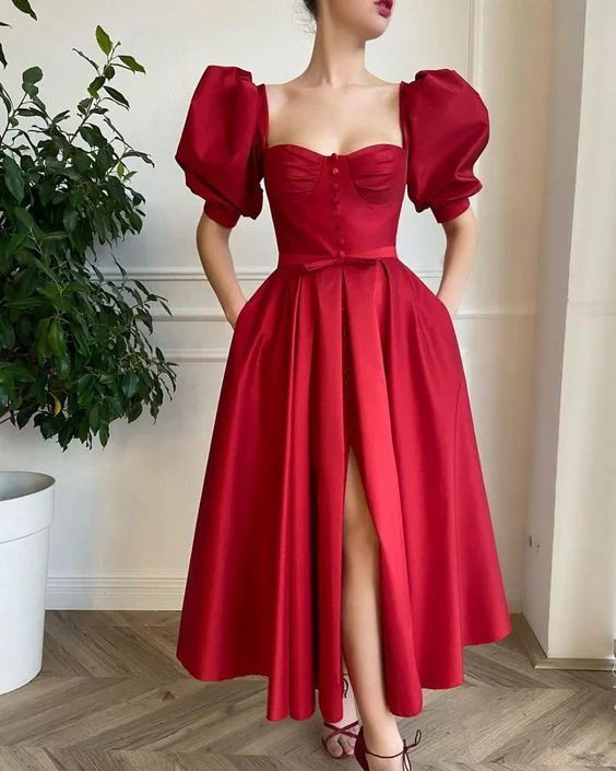 Charming A-Line Prom Evening Dresses, Sleeves Princess Gown   cg18755 Style Upgrade