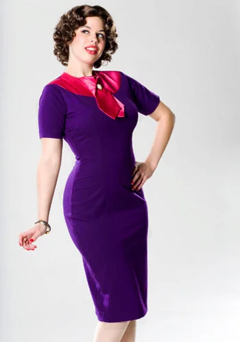 SABLE - Joan Holloway vintage dress satin collar Score Big On Glamorous Red - Carpet Styles