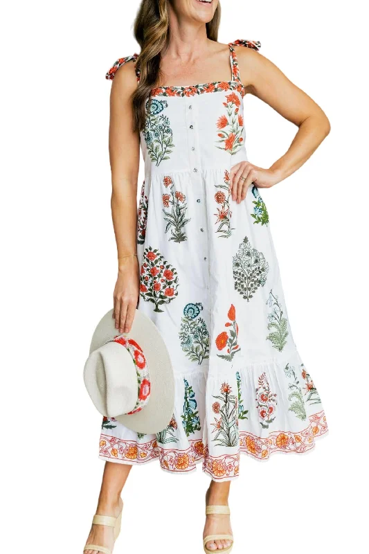 Demi Dress In Floral Market Graceful Movement