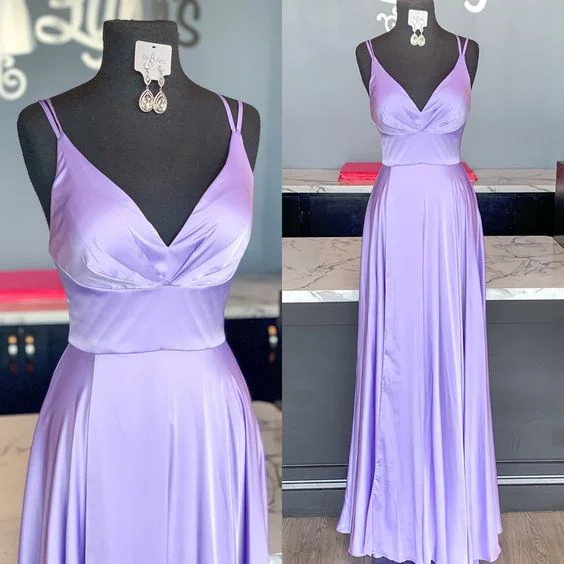 Prom Dresses Spaghetti Straps V-neck Elegant A-Line Long Graduation Gowns Custom Plus Size Women Evening Dress   cg19249 Tropical Island - Inspired Attire