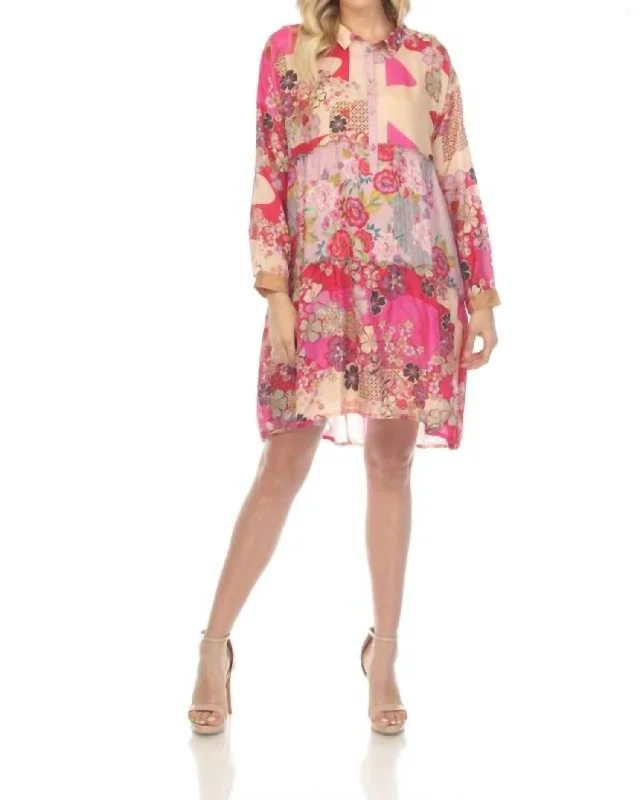 Yama Jasmine Floral Dress In Pink Floral Wardrobe Update