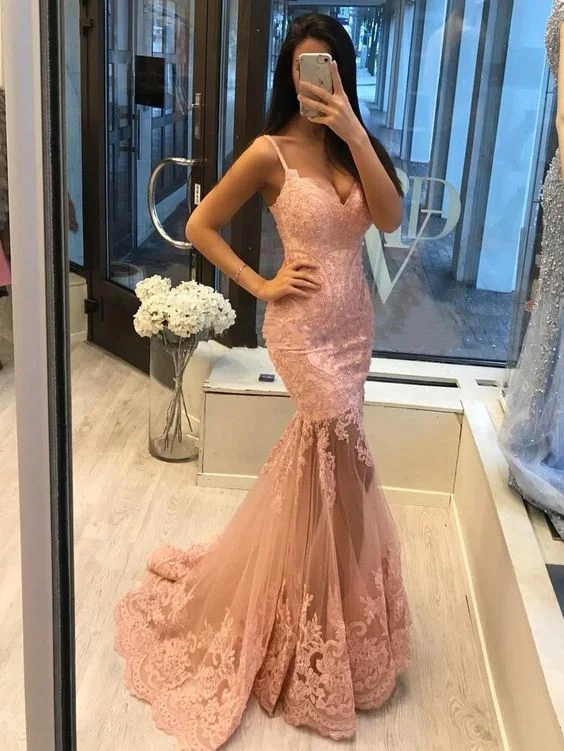 Sexy Lace Appliques Mermaid Prom Dress, Sparkly Party Gowns   cg12122 Limited Time Deal