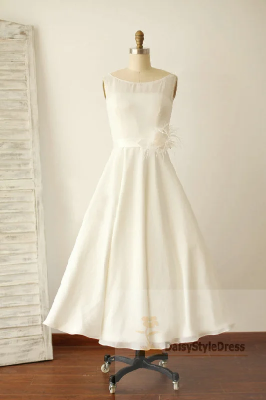 Tea Length Vintage Wedding Dress Summer Essentials