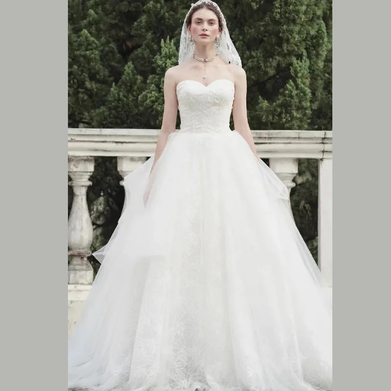 Strapless Sweetheart Neckline Ball Gown Wedding Dress Boho - Chic Festival - Ready Style