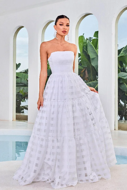 J'Adore Dresses J24048 - Straight Across Evening Gown Chic Allure